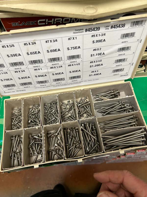 I dropped a bunch of screws