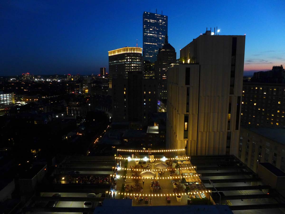 Hotel roof bar